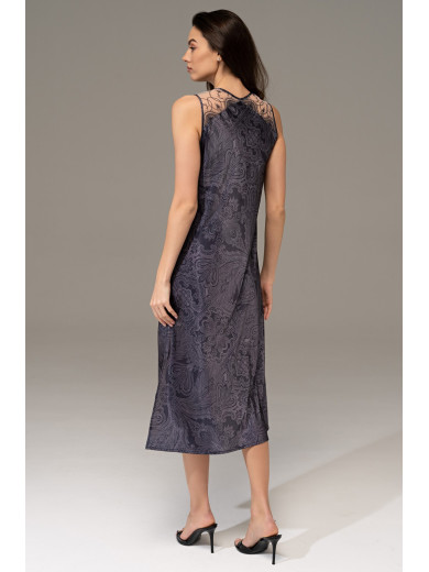 Женская длинная шелковая сорочка Алетта 4448