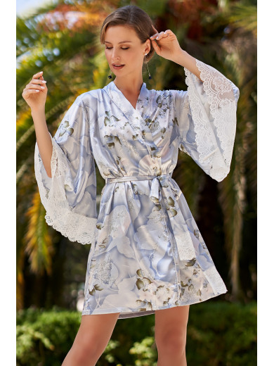 Жіночий шовковий халат "Новелла" 3603