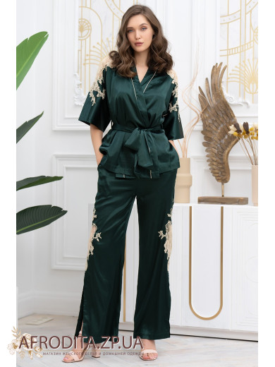 Женская пижама-тройка шелковая Феллини 3916