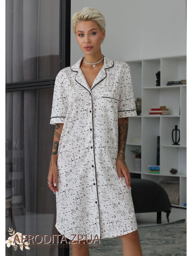 Женский халат на пуговицах 1382-16039