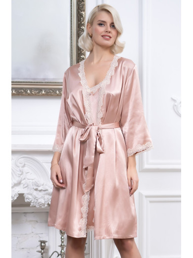  Атласний жіночий халат "Джулія" 8733-2
