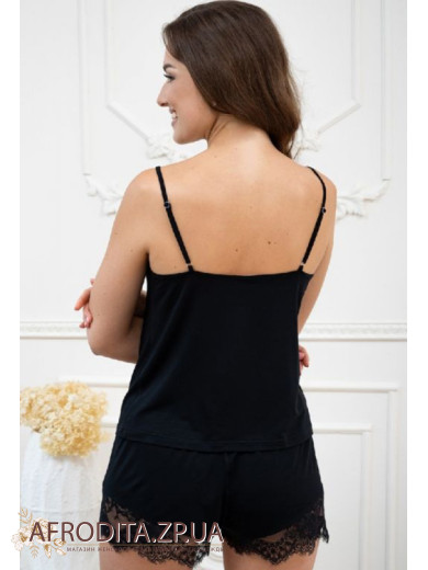 Жіноча піжама з шортами Shato 2437 pudra