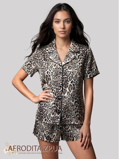 Женская леопардовая пижама Roksana 82749