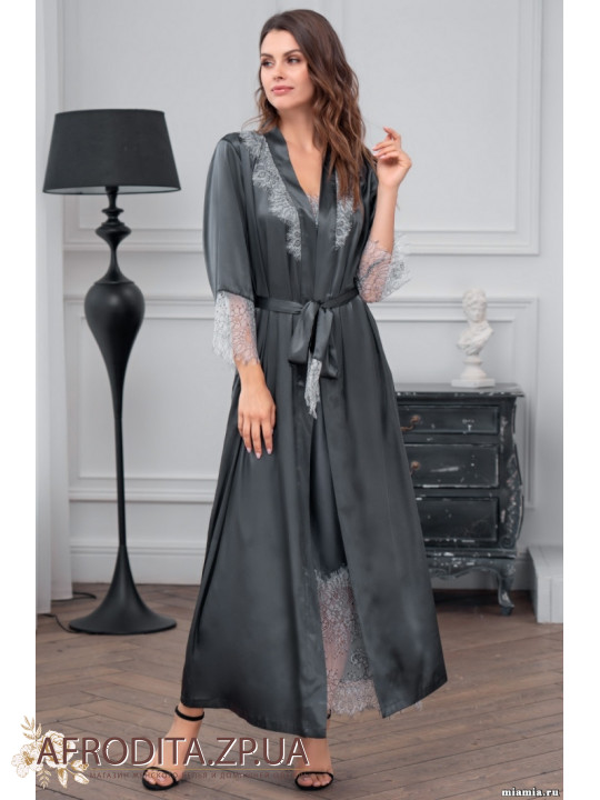 Атласний халат 