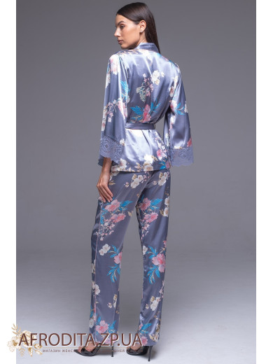 Жіноча шовкова піжама-трійка Генрієтта 3751