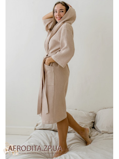 Женский вафельный халат Cosy 82744