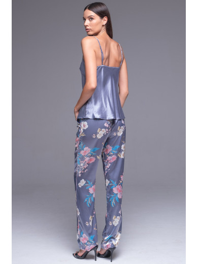 Жіноча шовкова піжама-трійка Генрієтта 3751