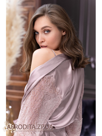 Жіночий атласний халат Місті 7263