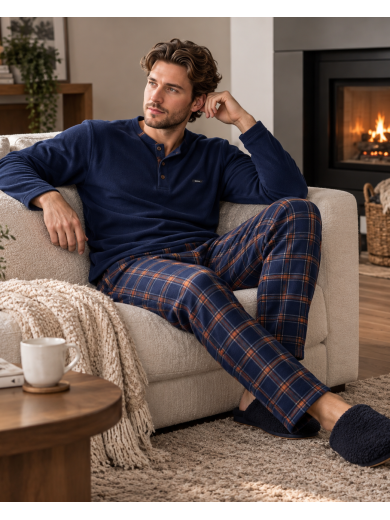 Мужская флисовая пижама PIJAMONI PJ6100-14