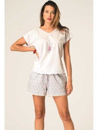 Пижама женская с шортами Key 82840