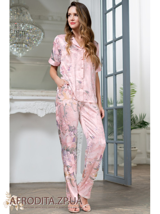 Піжама шовкова зі штанами "Едем" 5975