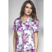 Пижама женская с шортами Shato 2220 blue flowers