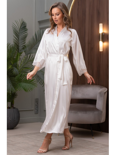 Довгий шовковий халат Аріана 3949-1