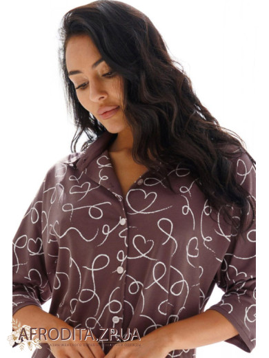 Жіночий халат на гудзиках 1224-12801