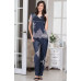  Жіноча шовкова піжама зі штанами "Олександрія" 3576-1