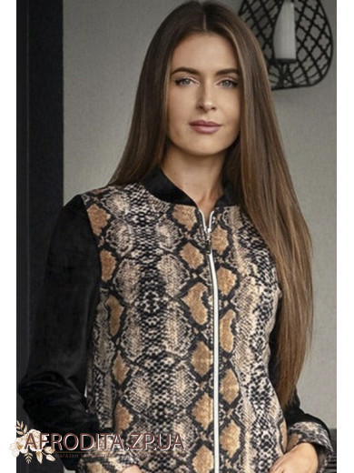 Жіночий халат на блискавці Wiktoria 1415