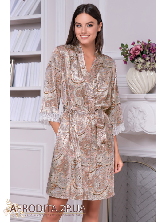 Женский шелковый халат "Клементина" 3453