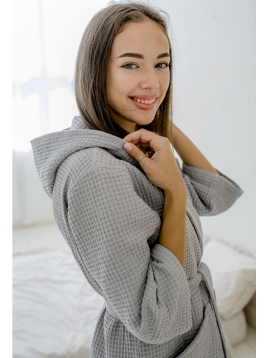 Женский вафельный халат Cosy 82811
