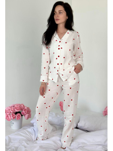 Женская пижама из муслина Cosy M252PN