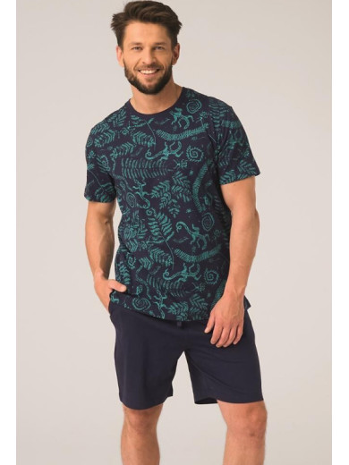 Мужская хлопковая пижама Key 82757