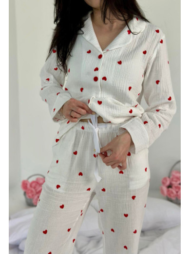 Женская пижама из муслина Cosy M252PN