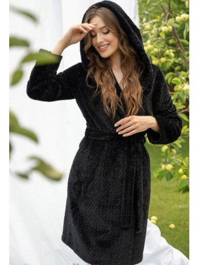 Женский теплый халат Shato 2337 pink