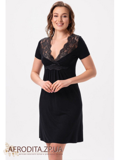 Ночная сорочка из вискозы Shato 2625 черный