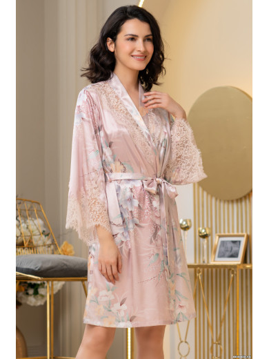 Домашній шовковий халат "Мілінда" 3723