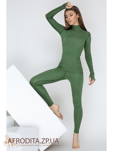 Жіночий термокомплект лонгслів + лосини 82468
