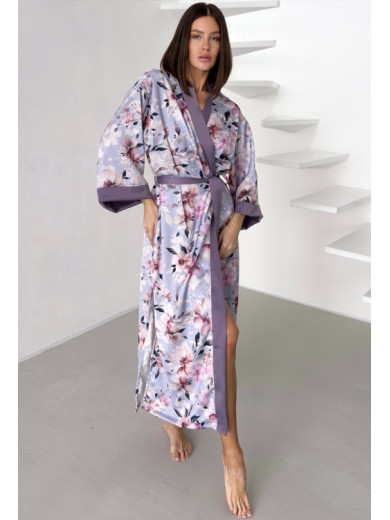 Женский длинный халат Cosy 82765 на запах