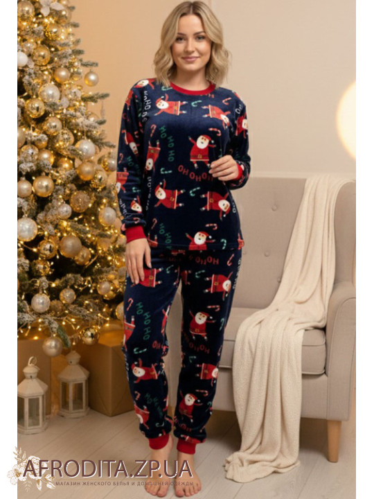 Піжама жіноча з флісу зі штанами Cosy 82655