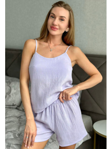 Пижама из муслина лавандового цвета Cosy М12PN