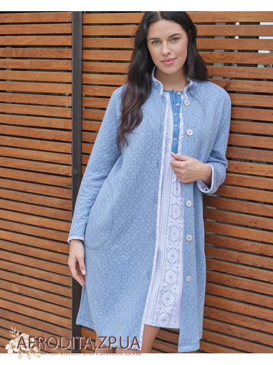 Женский халат на пуговицах Massana L736280