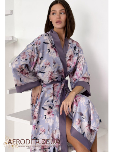 Женский длинный халат Cosy 82765 на запах
