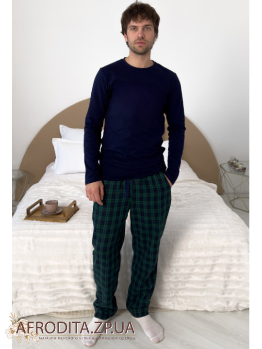 Фланелевая мужская пижама Cosy 82680