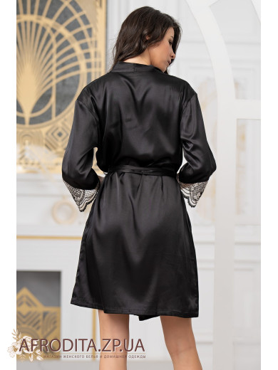Жіночий шовковий халат Реджина 3903