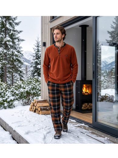 Чоловіча тепла піжама PIJAMONI PJ6100-10