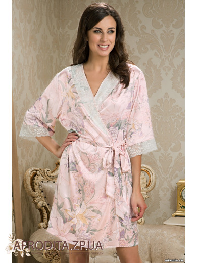 Жіночий шовковий халат "Едем" 5953