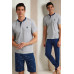 Домашний мужской комплект тройка: футболка, брюки и шорты Enrico Coveri EP1165