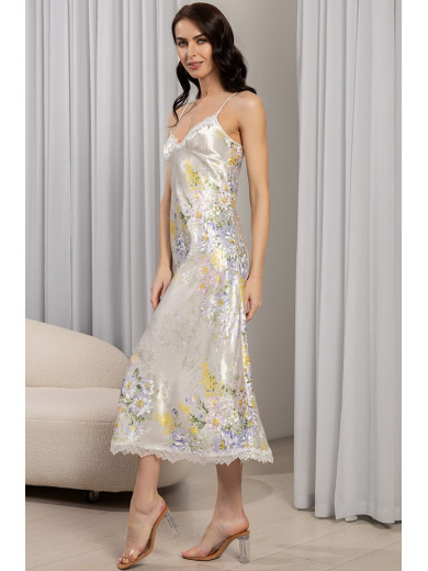 Длинная шелковая сорочка "Лилианна" 5996