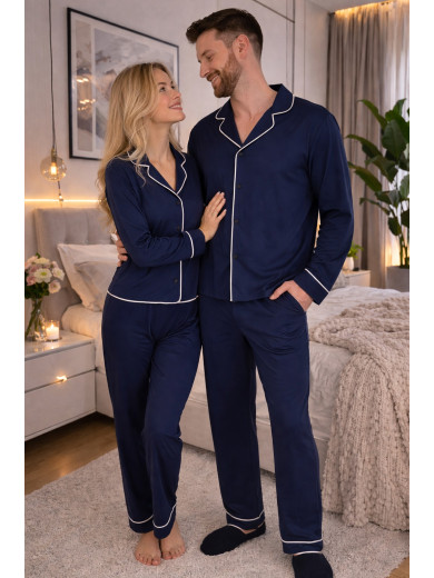 Мужская пижама со сшанами Cosy 82791 из хлопка