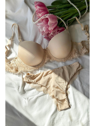 Бюстгальтер плотная чашка Sielei 2452 персик