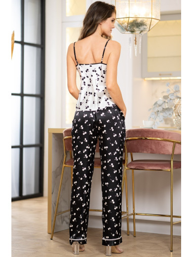  Піжама жіноча зі штанами "Зимова Вишня" 7158