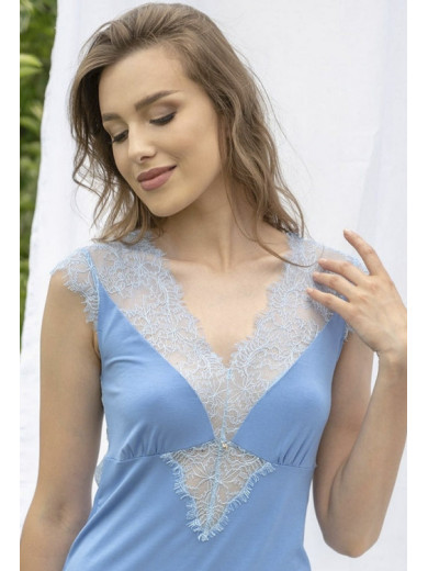 Жіноча нічна сорочка Shato 2311 блакитний