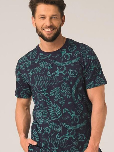 Мужская хлопковая пижама Key 82757