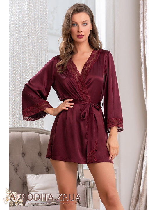 Укорочений халат-кімоно "Вікторія" 7103-1