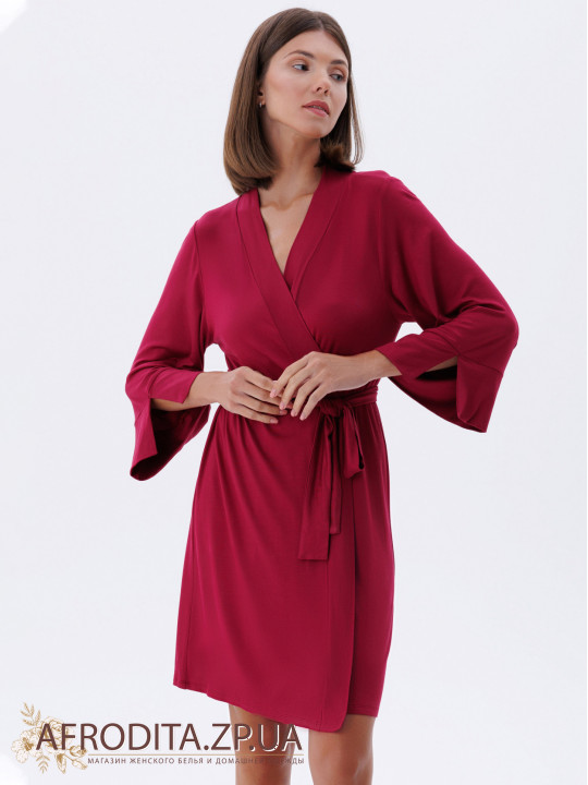 Жіночий халат на запах 1711-60044