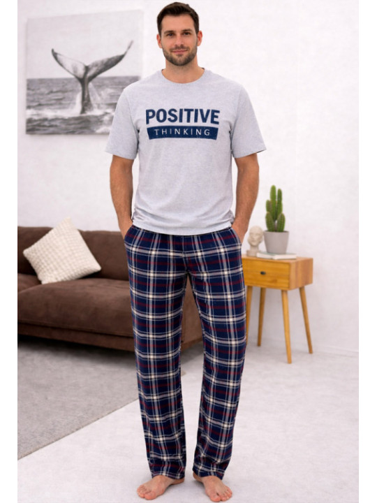 Чоловіча піжама зі штанами Cosy 82924 з бавовни