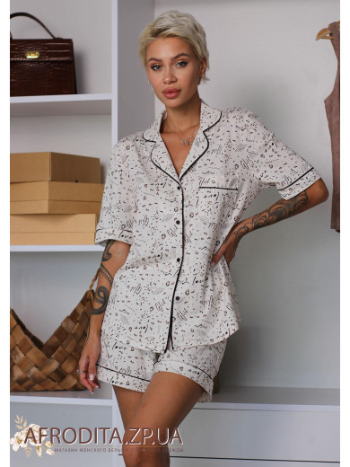 Женская пижама с шортами 1416-16039