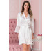 Атласний короткий халат "Лідія" 7053
